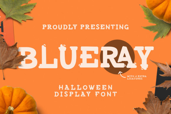 Blueray: A Spooky Display Font