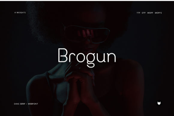 Brogun: A Modern Display Font for Craft Creators