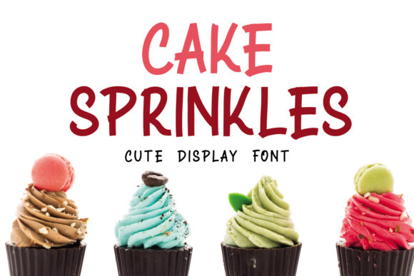 Cake Sprinkles: A Playful Display Font for Handmade Labels & Printables