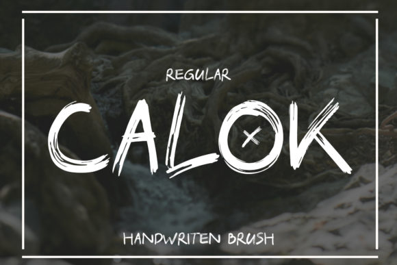 Calok: A Brushed Display Font That Breathes Life Into Editorial Moments