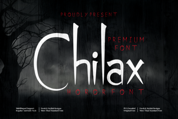 Chilax: A Bold Display Font for Halloween Branding