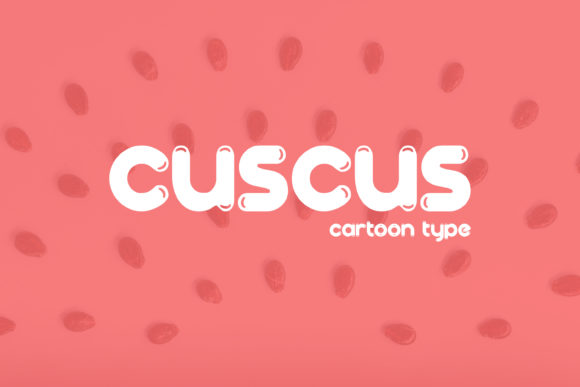 Cuscus: A Playful Display Font for Friendly Brand Identities