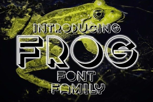 Frog Font: A Bold Display Type