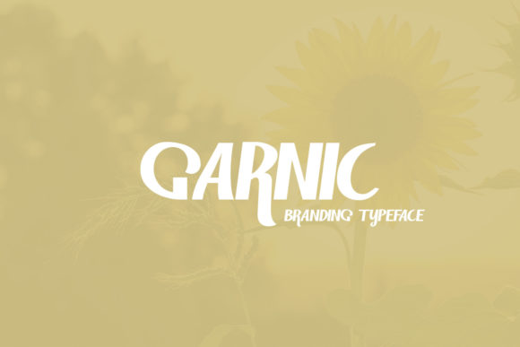 Garnic: A Stylish Display Font for Makers