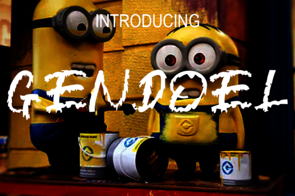 Gendoel: A Bold Display Font for Creative Projects
