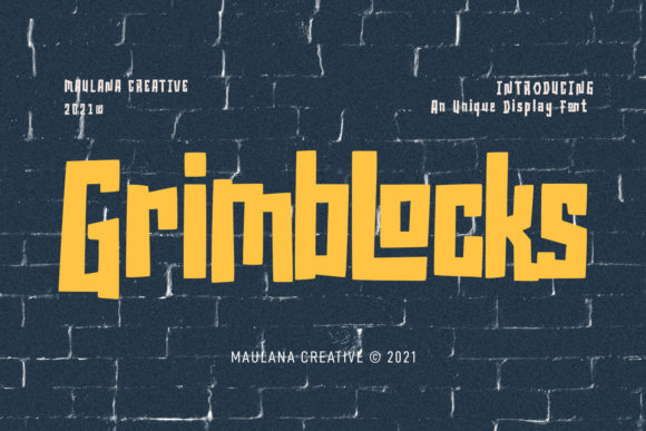 Grimblocks: A Bold Display Font for Web Design
