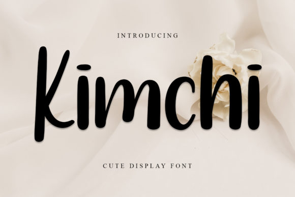 Kimchi: A Fun Display Font for Creative Makers