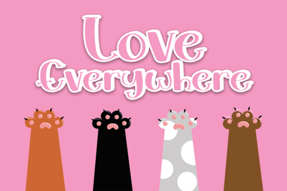 Love Everywhere: A Display Font That Feels Like a Warm Hug