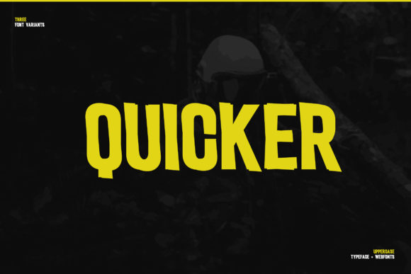 Quicker: A Bold Display Font That Commands Attention