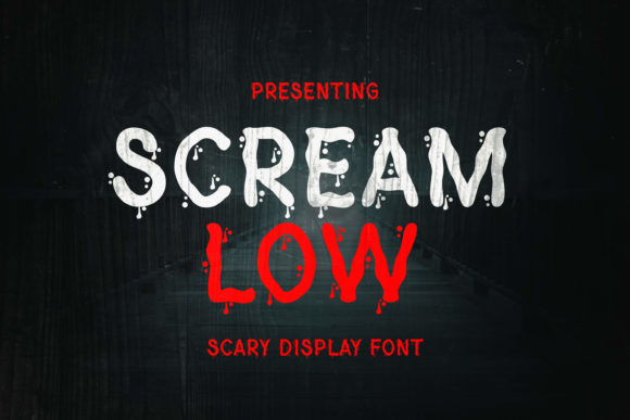 Screamlow: A Spooky Display Font
