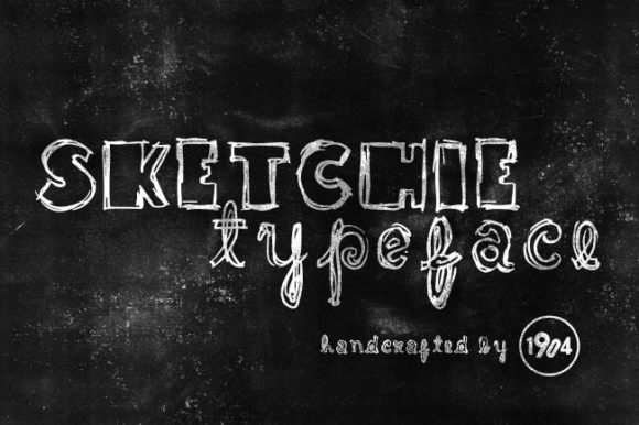 Sketchie: A Natural-Looking Display Font for Real Business Branding