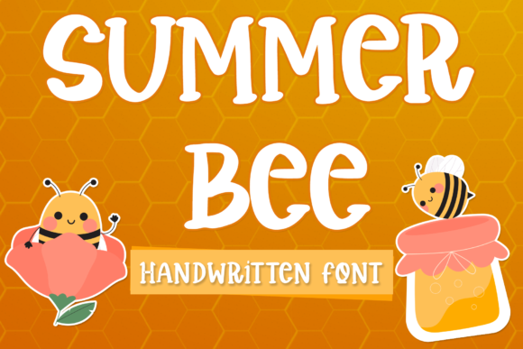 Summer Bee Font for Creative Design