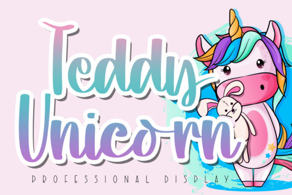 Teddy Unicorn: A Display Font with Heart and Grit