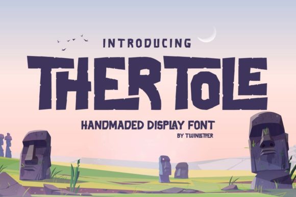 Thertole: A Bold Display Font for Editorial Playfulness