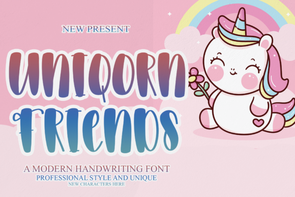 Uniqorn Friends: A Playful Display Font for Handmade Products